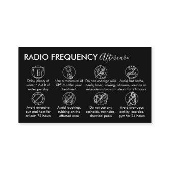 Black White Radio Frequency Skin Tighten Aftercare