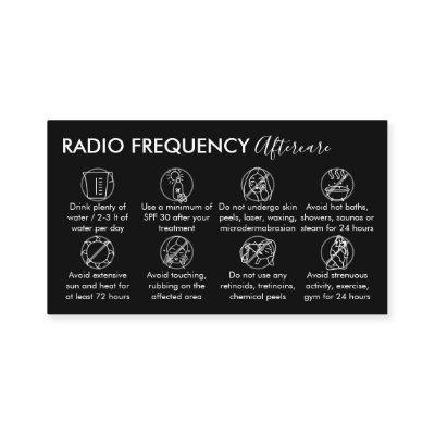Black White Radio Frequency Skin Tighten Aftercare