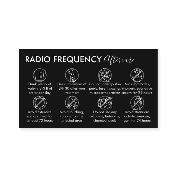Black White Radio Frequency Skin Tighten Aftercare
