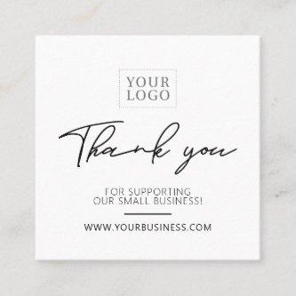 Black & White Simple Business Thank you Insert