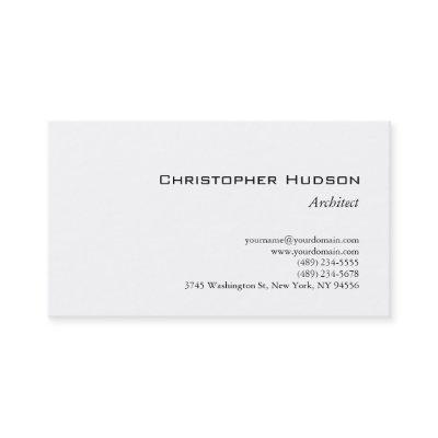 Black White Simple Plain Architect