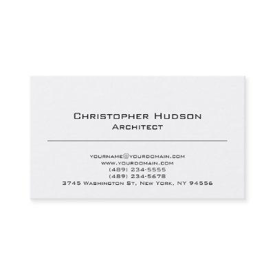 Black White Simple Plain Architect