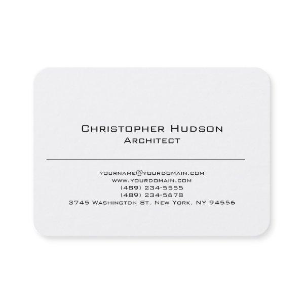 Black White Simple Plain Architect