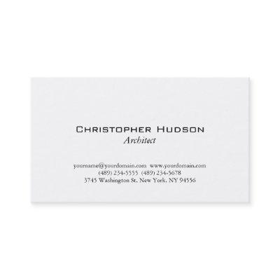 Black White Simple Plain Architect