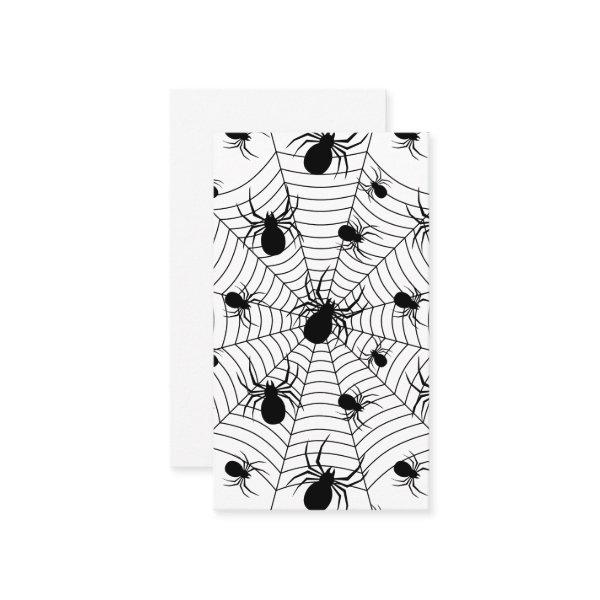 Black White spiders spiderweb Halloween pattern