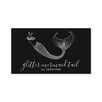 Black White Tail Mermaid