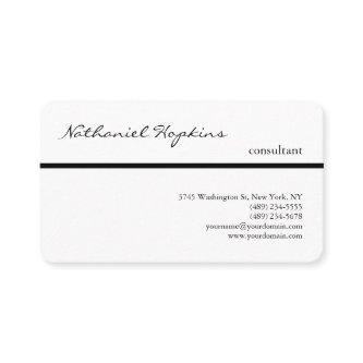 Black White Trendy Handwriting Plain Modern