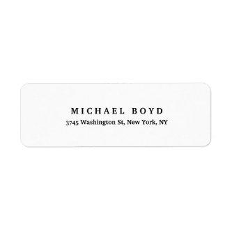 Black White Unique Retro Style Classical Label