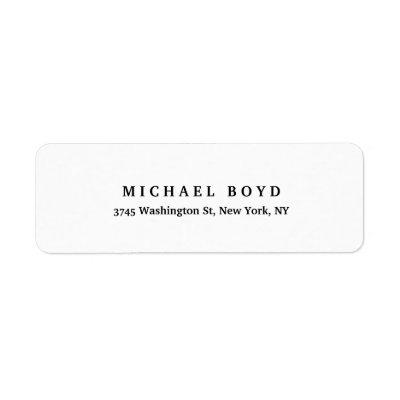 Black White Unique Retro Style Classical Label