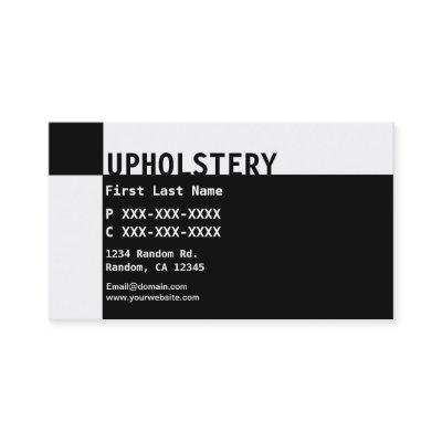 Black white Upholstery
