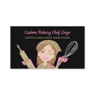 Black Woman Bakery Chef Rustic Homemade