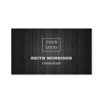Black Wood And Logo Sign