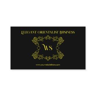 Black Yellow Orientalist Ornament