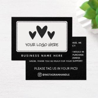 Black Your Logo Thank You For Shopping