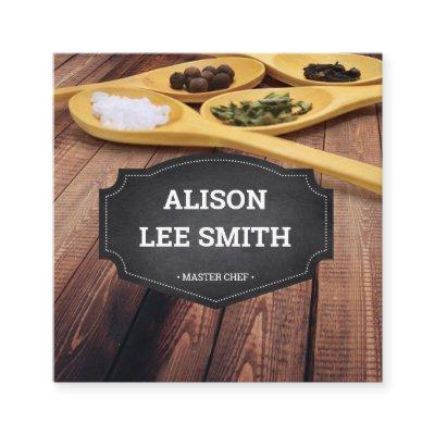 Blackboard Food table Square