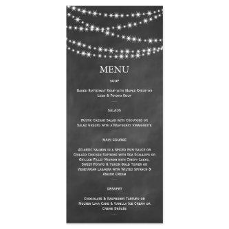 Blackboard Twinkle Lights Menu