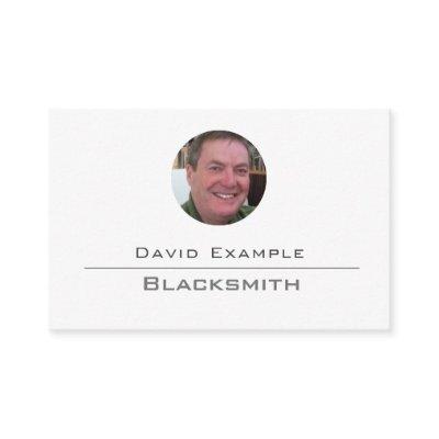 Blacksmith with Photo of Holder
