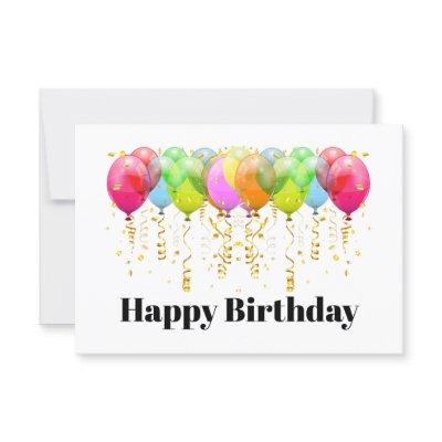 Blank Card or Happy Birthday