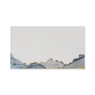 Blank Dusty Blue Gold Ink Design Create Your Own