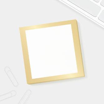 Blank Faux Gold Foil Post-it Notes