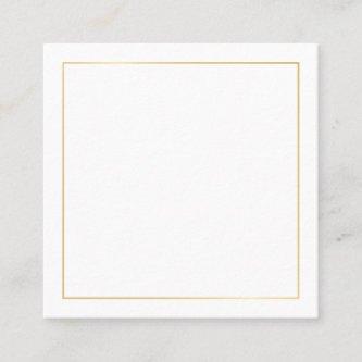 Blank Gold and White Square