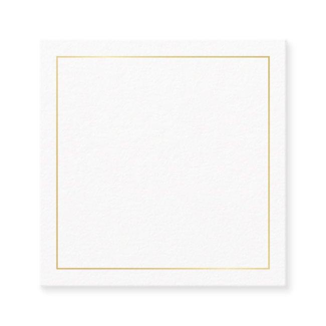Blank Gold and White Square