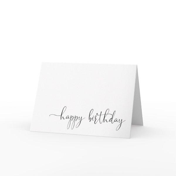Blank Simple Business Happy Birthday Card