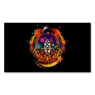Blast Off Spaceship  Magnet