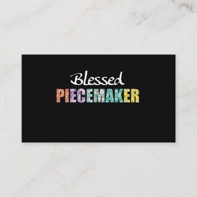 Blessed Peacemaker Funny Quilting Sewing