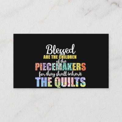 Blessed Piecemakers Children Quilting Crochet