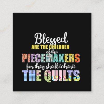 Blessed Piecemakers Children Quilting Crochet Square