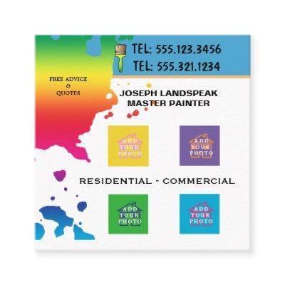 Blobs Paint for Professional Painter & 4 Photos Square