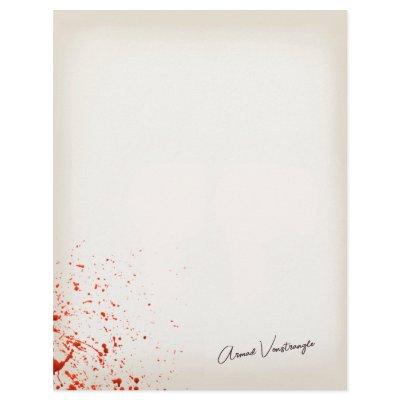 Blood Splatter Letterhead