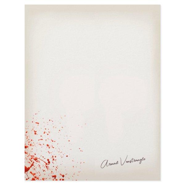 Blood Splatter Letterhead