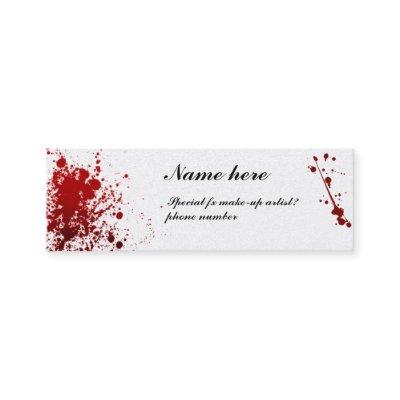 blood splatter sheen