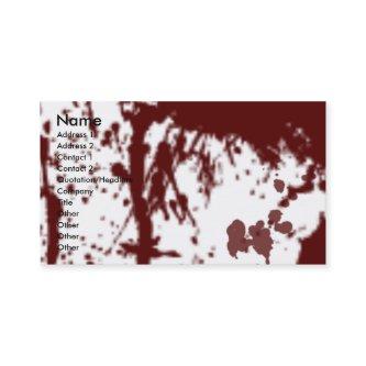 BLOOD STAINED PROFILE CARD