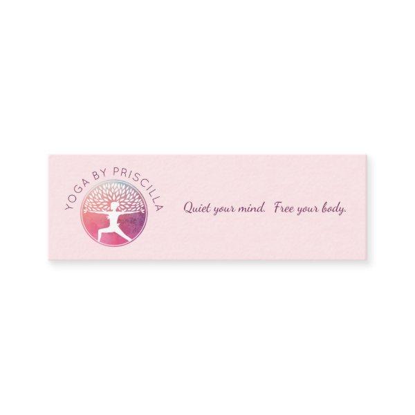 Blooming Tree Woman Yoga Pose Logo Mini