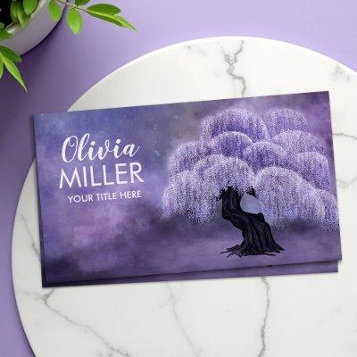 Blossoming Wisteria Tree