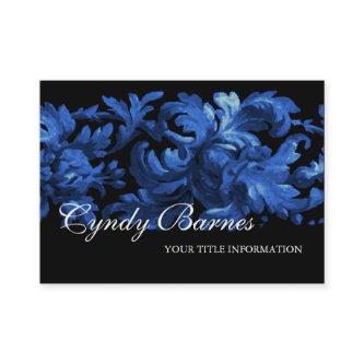 Blue and Black Acanthus Scroll