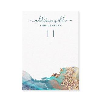 Blue And Gold Ink Keychain Display Card