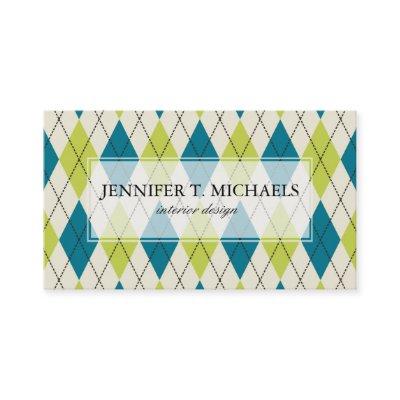 Blue And Green Argyle