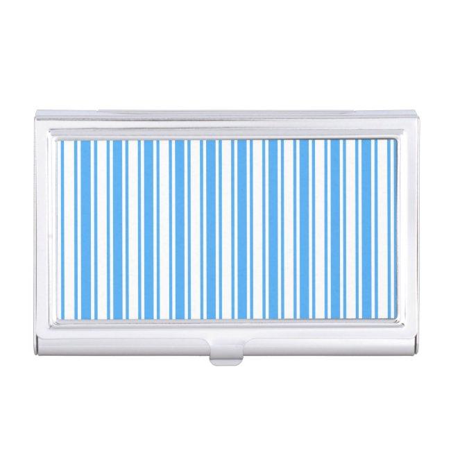 Blue and white candy stripes case