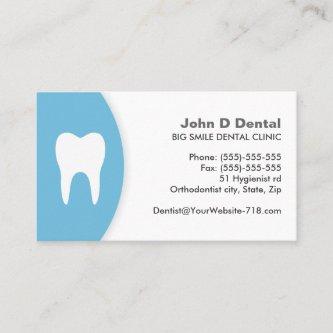 Blue and white dental dentist