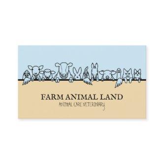 Blue Beige Farm Animal Watch Veterinary