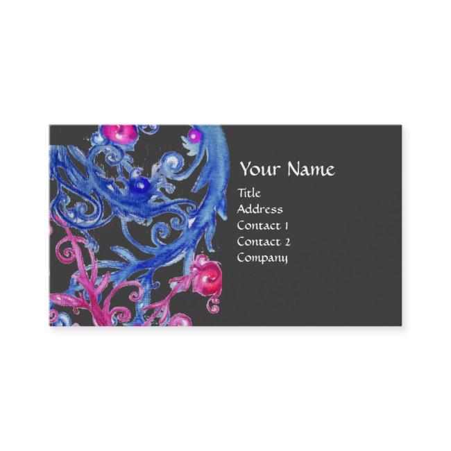 BLUE BERRIES SWIRLS metallic gold