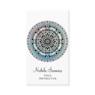 Blue Black Mandala Yoga Instructor