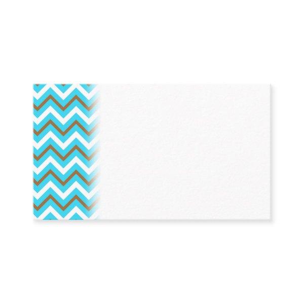 Blue Brown White Zig Zag Lines Geometric Sea Wave