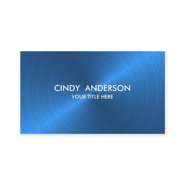 Blue Brushed Metal Sheen