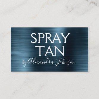 Blue Brushed Metal Spray Tan
