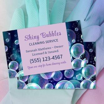 Blue Bubbles Design House Cleaning Service Square